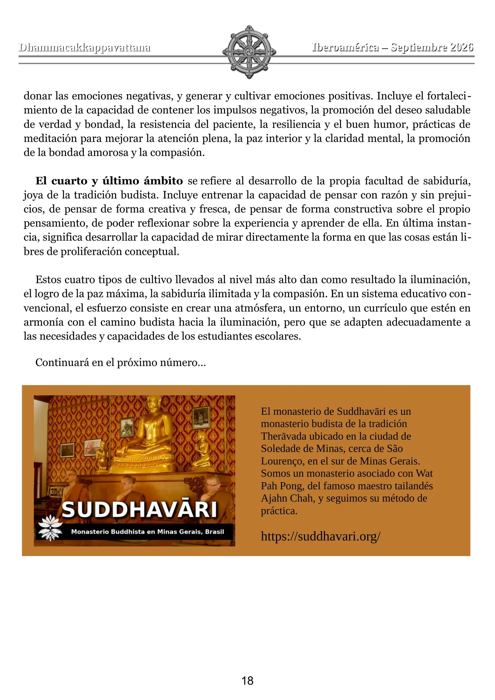 Página 18 de 26 de la edición impresa