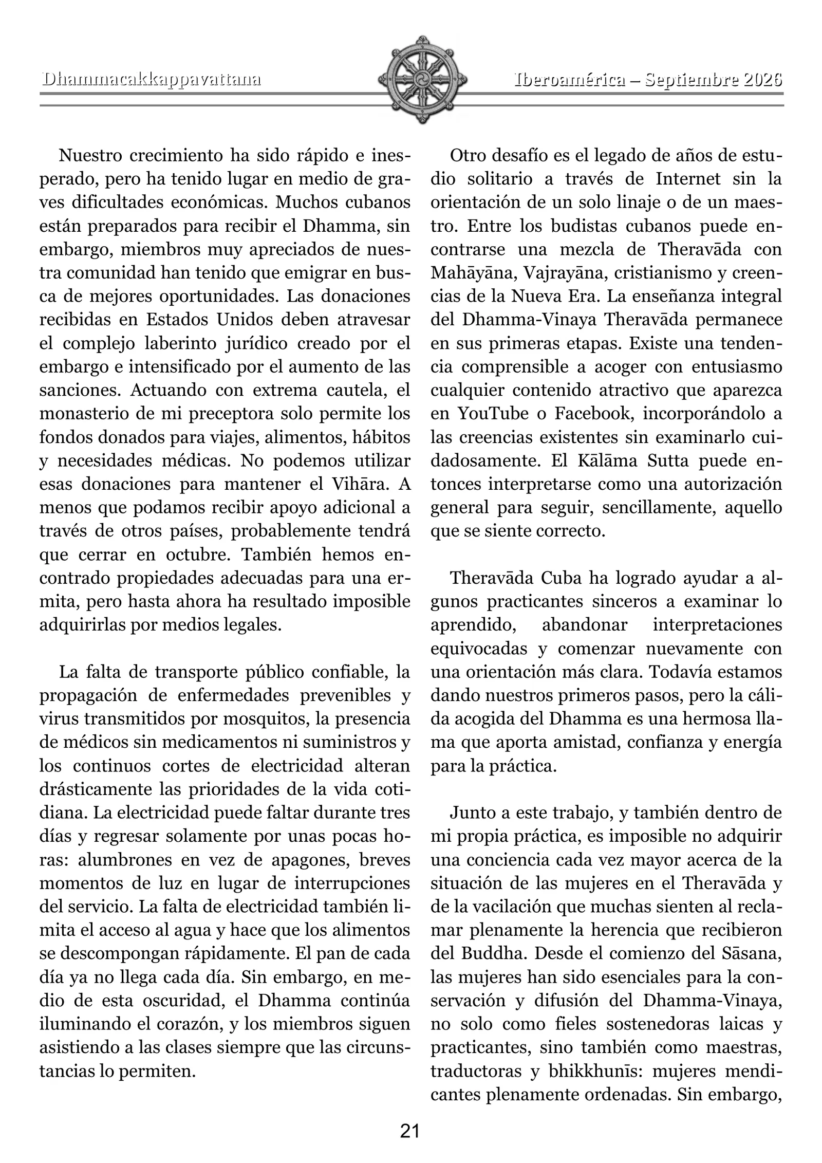 Página 21 de 26 de la edición impresa